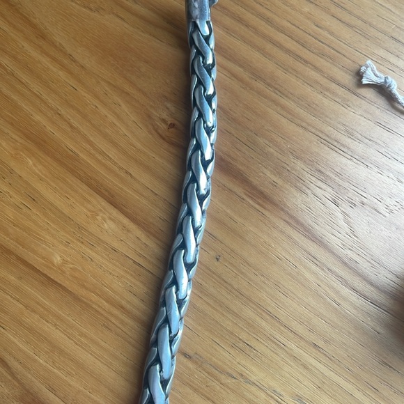 Sterling silver braid bracelet for men 9.5” long - Picture 7 of 9